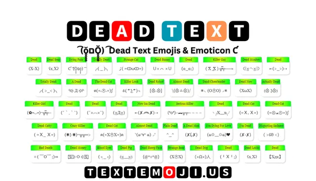 Dead Text Emojis & Emoticon Ƈ ͡ (Ŏ̥̥̥̥םŏ̥̥̥̥) ͡