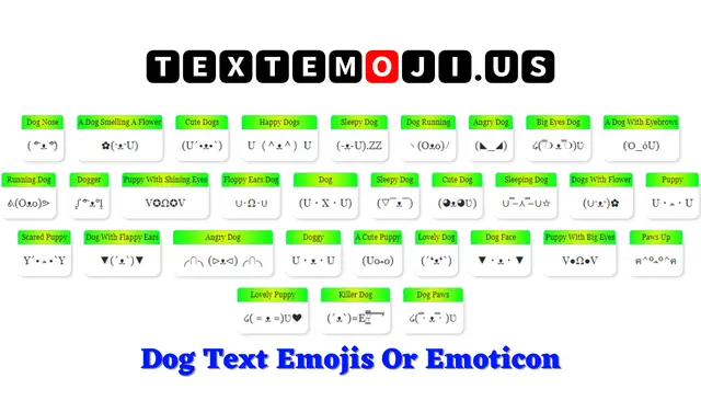 Dog Text Emojis Or Emoticon ( ͡° ᴥ ͡°)