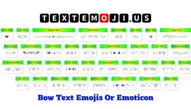 Bow Text Emojis Emoticons ᘛ⁐̤ᕐᐷ